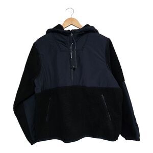 Dakine Ridemore Sherpa Fleece Pullover Women's Size Large Black NWT